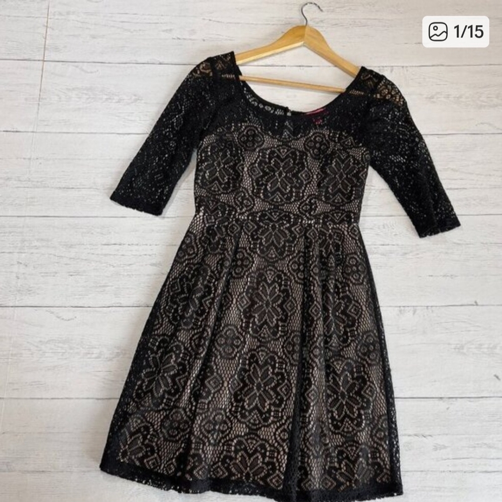 Betsey Johnson Black Lace Dress